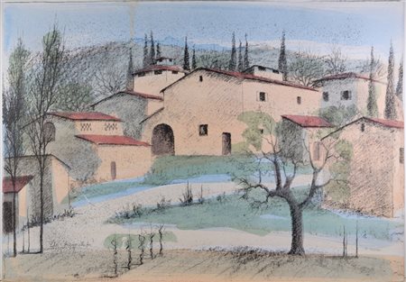 Toschi P., Paesaggio, Anni 80