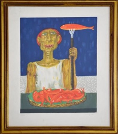 Migneco G., Il pescatore, Anni 80