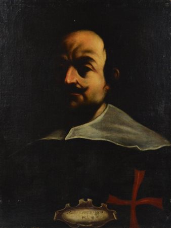 Scuola dell'Italia Centrale del XVIII secolo CAVALIERE DI MALTA olio su tela,...