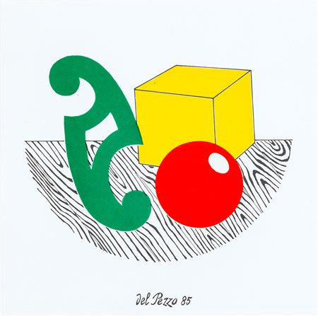 LUCIO DEL PEZZO (1933) - Senza Titolo, 1985