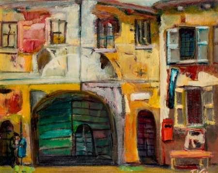 TOMMASO VEI (1929) - Vecchia Milano, 1989