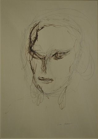 lotto di 2 opere (volti)