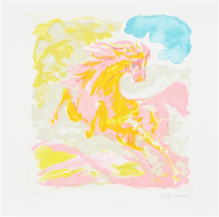 Aligi Sassu MANUSCRIPTUM volume contenente un'acquaforte firmata su carta,...