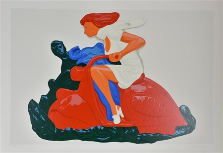 Plumcake SENZA TITOLO serigrafia su carta, cm 70x100 esemplare 177 su 200 firma