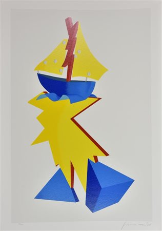 Innocente SENZA TITOLO serigrafia su carta, cm 100x70 esemplare 177 su 200 firma