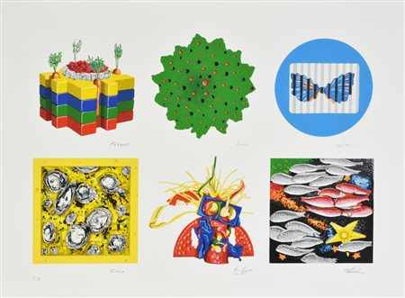 Cracking Art Group SENZA TITOLO serigrafia materica su carta, cm 55,5x76...