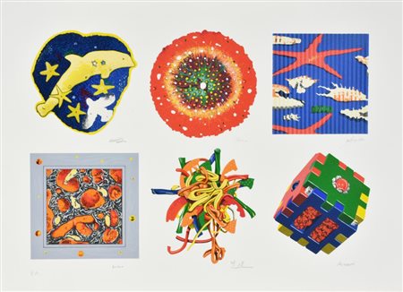 Cracking Art Group SENZA TITOLO serigrafia materica su carta, cm 55,5x76...