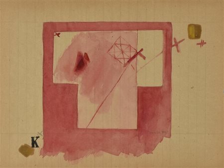 Ignoto SENZA TITOLO tecnica mista su carta, cm 32x22