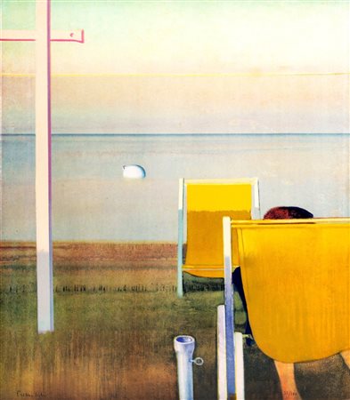 Leonardo Cremonini (Bologna 1925-Parigi 2010)  - Sulla riva