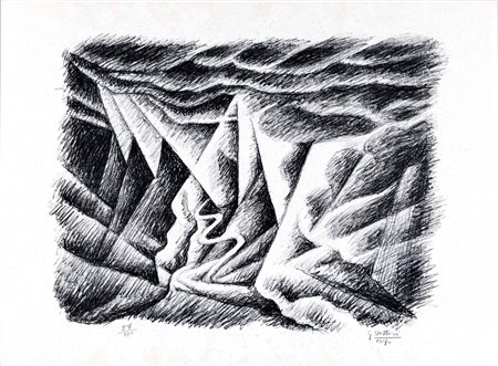 Gerardo Dottori (Perugia 1884-1977)  - Aerovista, 1979