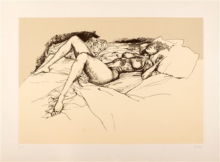 Renato Guttuso (Bagheria 1911-Roma 1987)  - Nudo