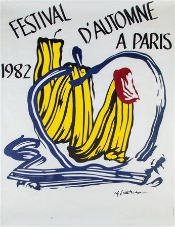 Roy Lichtenstein (New York 1923-1997)  - Festival d'Automne a Paris, 1982