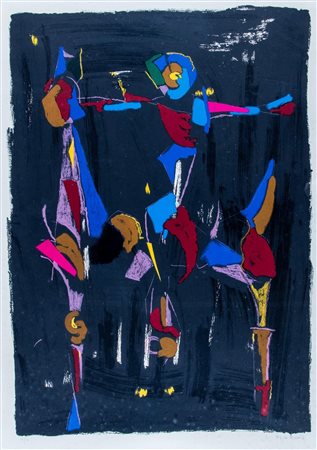 Marino Marini (Pistoia 1901-Viareggio 1980)  - Bunter Reiter I, 1975