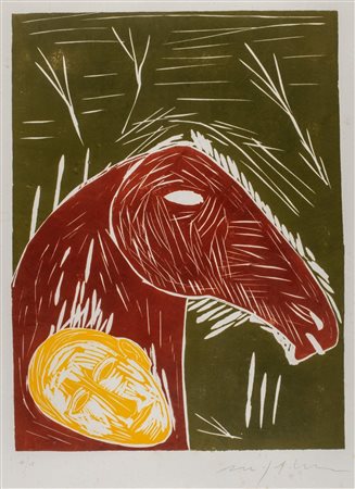 Mimmo Paladino (Paduli 1948)  - Senza titolo - Souvenir, 1993