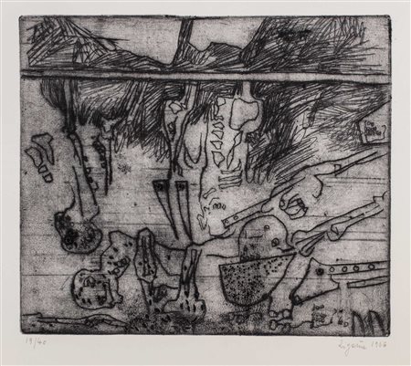 Giuseppe Zigaina (Cervignano del Friuli 1924-Palmanova 2015)  - Senza titolo, 1965