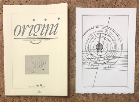 LIBRI D'ARTE CON OPERE ALL'INTERNO (LUIGI VERONESI) - Origini. Quadrimestrale di-segno e poesia, 1989