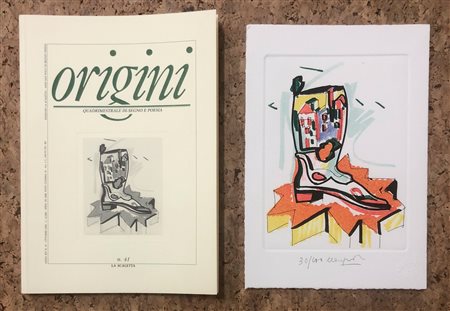 LIBRI D'ARTE CON OPERE ALL'INTERNO (UGO NESPOLO) - Origini. Quadrimestrale di-segno e poesia, 2000