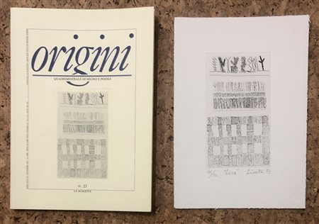 LIBRI D'ARTE CON OPERE ALL'INTERNO (RICCARDO LICATA) - Origini. Quadrimestrale di-segno e poesia, 1997