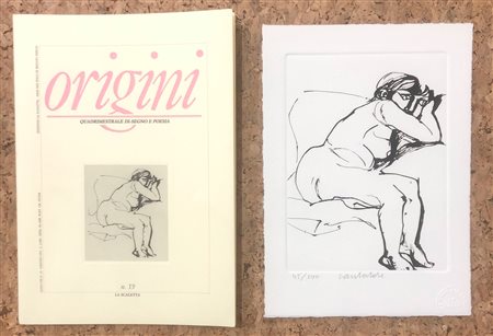 LIBRI D'ARTE CON OPERE ALL'INTERNO (DOMENICO CANTATORE) - Origini. Quadrimestrale di-segno e poesia, 1993