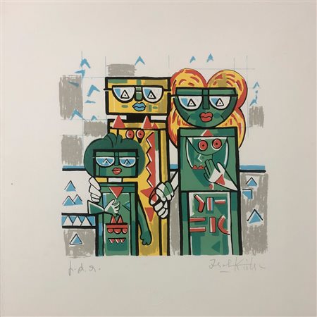 IBRAHIM KODRA (1918-2006) - Senza Titolo