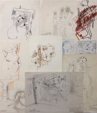 MARTINO DELEGO (1956) - Lotto unico di 10 opere