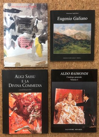 ARTISTI FIGURATIVI ITALIANI (SASSU, RAIMONDI, GALIANO) - Lotto unico di 4 cataloghi