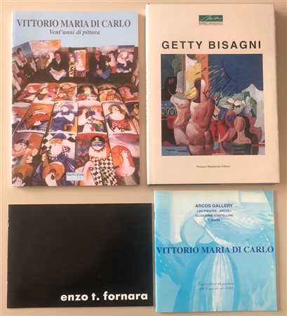 ARTISTI FIGURATIVI ITALIANI (BISAGNI, DI CARLO, FORNARA) - Lotto unico di 4 cataloghi