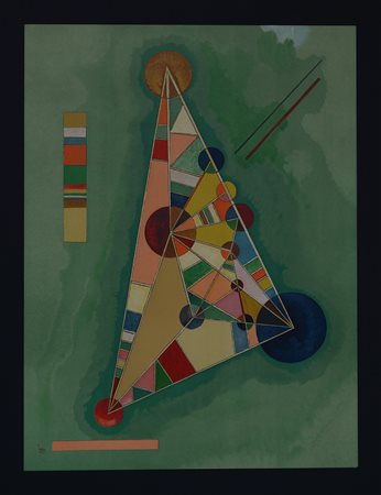 KANDINSKY WASSILY (1866 - 1944) Bunt im Dreieck.