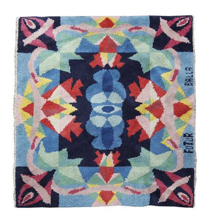 BALLA GIACOMO (1871 - 1958) Tappeto ''Fiori + Spazio''.