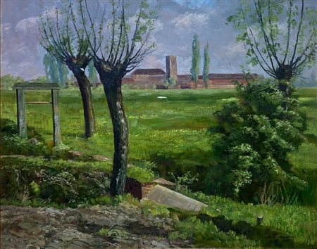 PIOVANO BARTOLOMEO (1903 - 1988) Paesaggio del Gerbido.