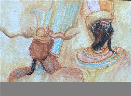 GRIBAUDO EZIO (n. 1929) Divinità, Valle dei Re.