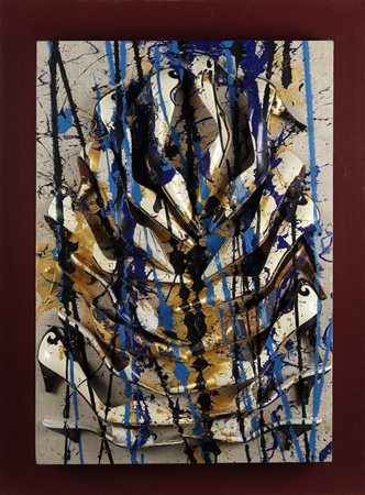 ARMAN FERNANDEZ (1928 - 2005) Chaussures decoupéès.