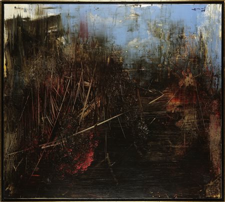 PEDRETTI ANTONIO (n. 1950) Palude con rosso.