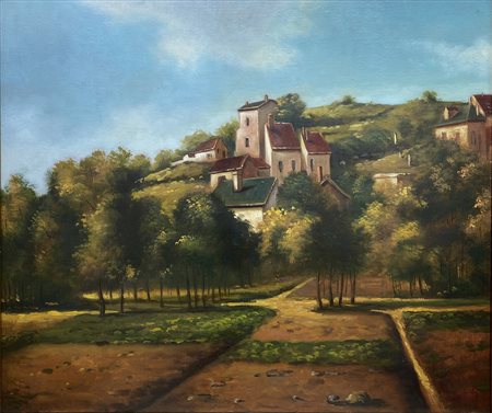 NUNZIANTE ANTONIO (n. 1956) Paesaggio collinare.