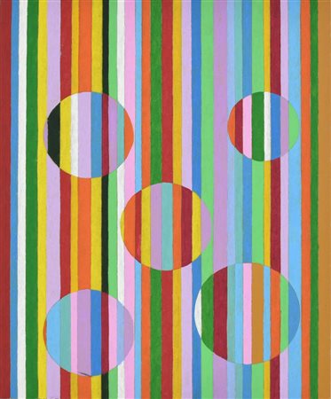 Francesco Fasano PRESENZE acrilico su faesite, cm 38x30 sul retro: firma,...