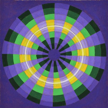 Francesco Fasano IPNOCROMO acrilico su faesite, cm 18,5x18,5 sul retro:...