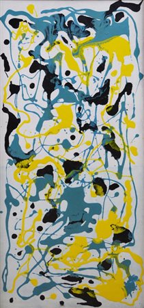 Dalila Crotti SENZA TITOLO acrilico su tela, cm 74x33 sul retro: firma e data...