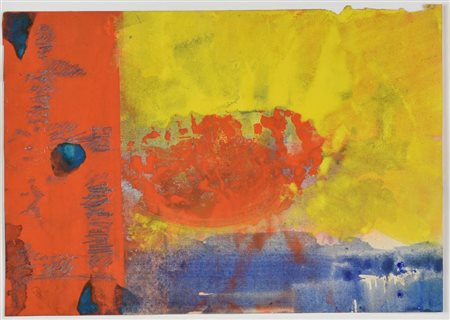 Emilio D'Elia COMPOSIZIONE tecnica mista su carta, cm 17x24 sul retro: firma...