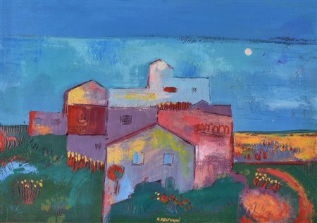 M. Venturini SENZA TITOLO olio su tela, cm 35x50 firma