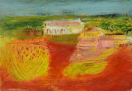 M. Venturini SENZA TITOLO olio su masonite, cm 35x50 firma