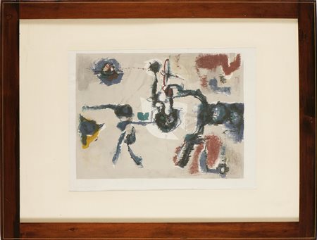 BIROLLI RENATO (1905 - 1959) Senza titolo. Litografia. Cm 60x40. Misure della...