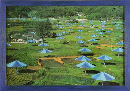 CHRISTO (n. 1935) The Umbrellas. 1991. Serigrafia. Cm 100x70. al retro titolo...