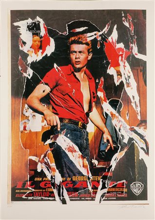 ROTELLA MIMMO (1918 - 2006) Il gigante. Litografia. Cm 100x70. Tir. 29/125 a...