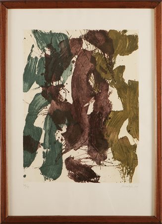 SCIALOJA TOTI (1914 - 1998) Senza titolo. 1994. Litografia. Cm 50x70. Tir....