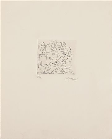 MACCARI MINO (1898 - 1989) Senza titolo. Incisione. Cm 28x35. P. d'A. a...
