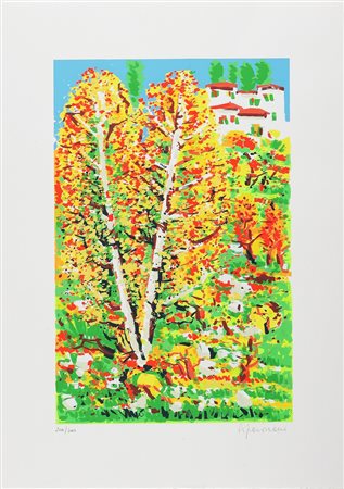 FACCINCANI ATHOS (n. 1951) Senza titolo. Serigrafia. Cm 50x70. Tir. 204/300 a...