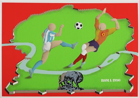 ANONIMO Senza titolo. Litografia. Cm 70x50. Tir P.A. a matita in basso a...