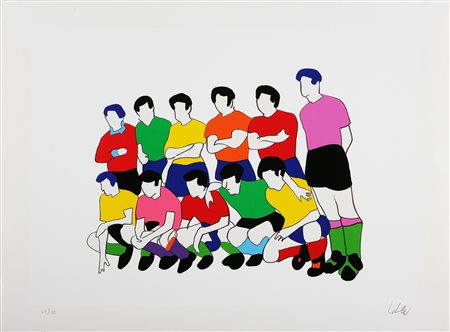 LODOLA MARCO (n. 1955) Senza titolo. Litografia. Cm 80x60. Tir. 47/100 a...