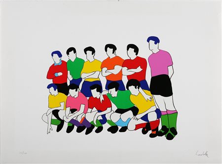 LODOLA MARCO (n. 1955) Senza titolo. Litografia. Cm 80x60. Tir. 24/100 a...