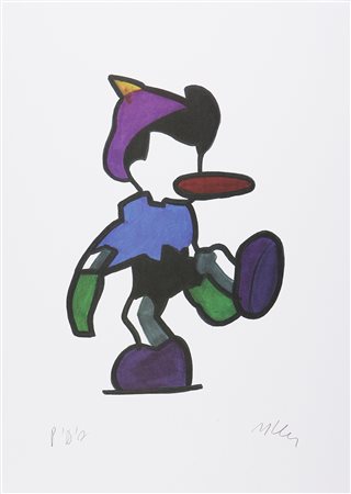 LODOLA MARCO (n. 1955) Pinocchio. Litografia ritoccata a mano. Cm 50x70. Tir....